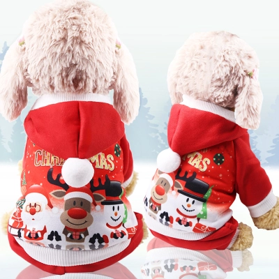 Fashion Cute Winter Christmas Dog Clothes Coat for Dogs, Cats, Puppies 01