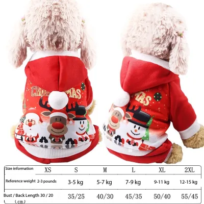 Fashion Cute Winter Christmas Dog Clothes Coat for Dogs, Cats, Puppies 02