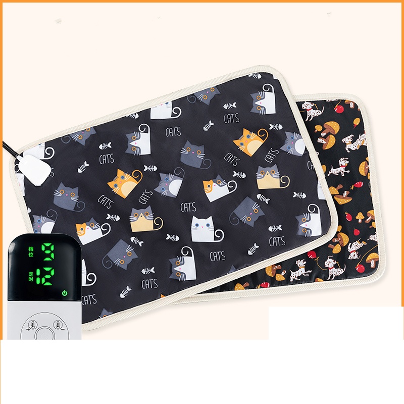 Large Dog Bed Round Waterproof Heated Dog Pad