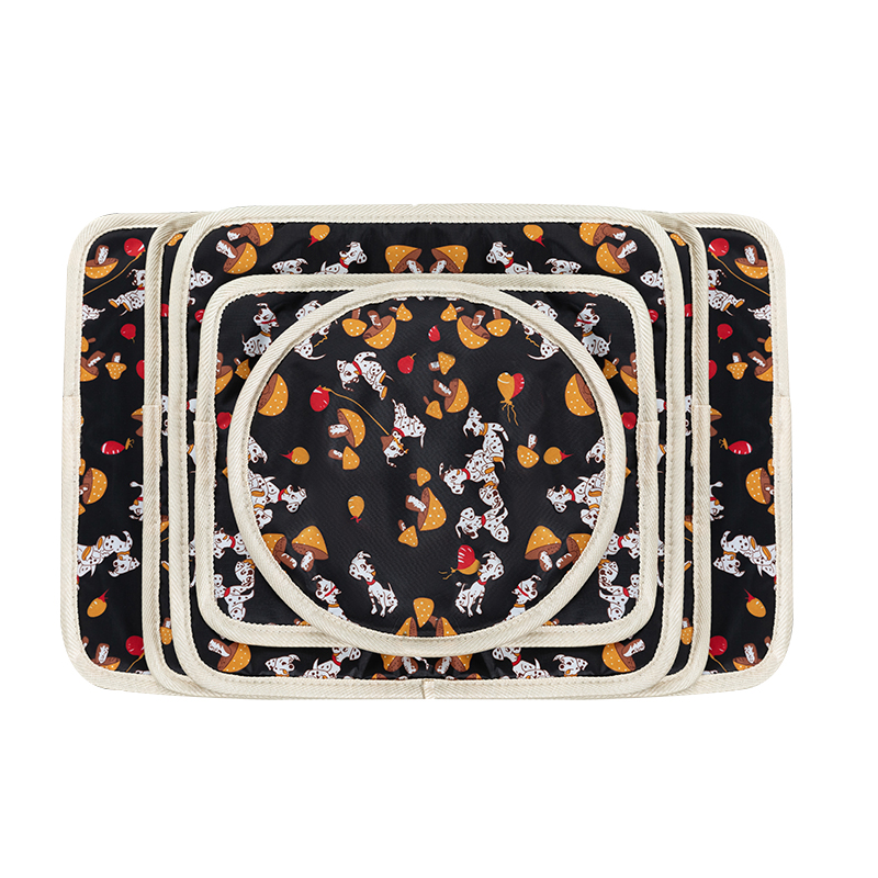 Large Dog Bed Round Waterproof Heated Dog Pad