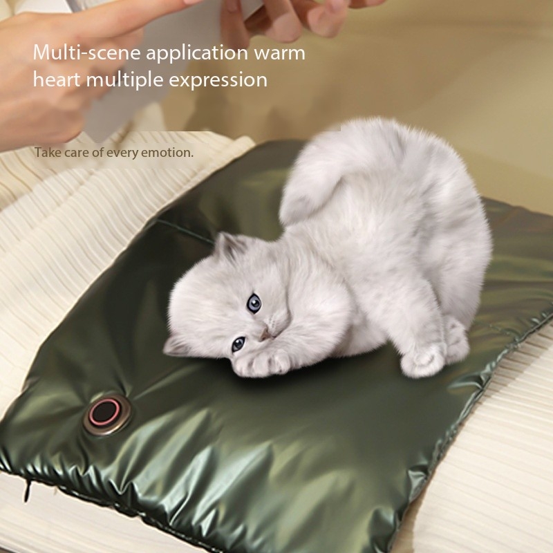 Luxury Small Dog Bed Durable Calming Heated Dog Pad