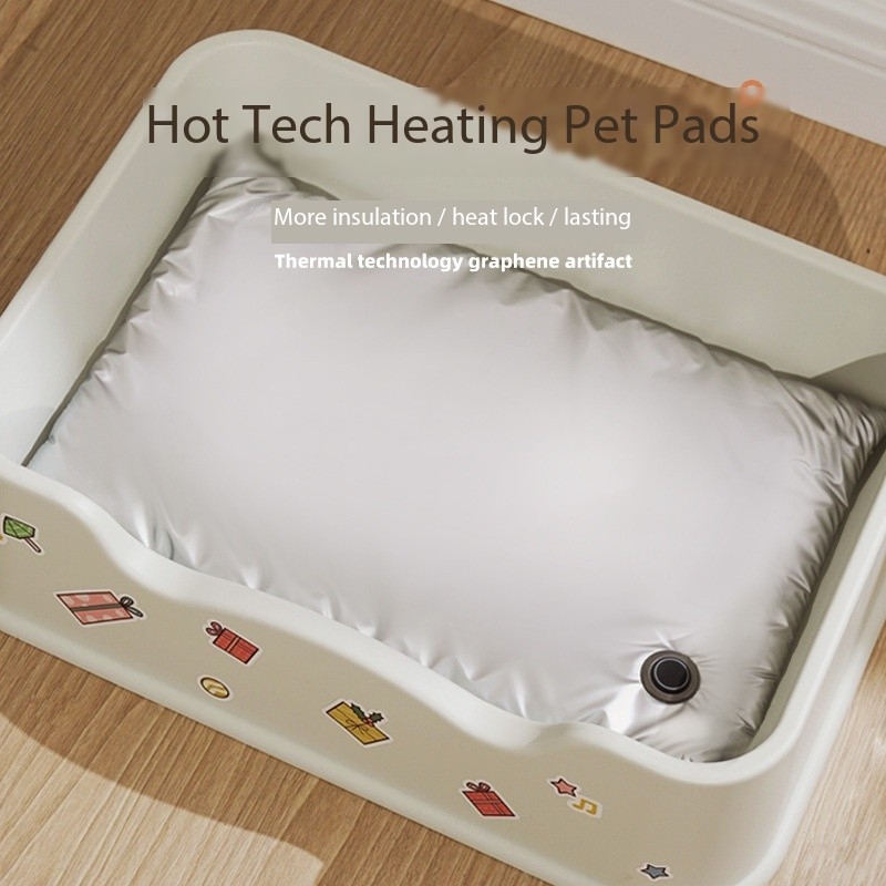 Luxury Small Dog Bed Durable Calming Heated Dog Pad