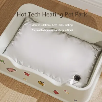 Luxury Small Dog Bed Durable Calming Heated Dog Pad 01