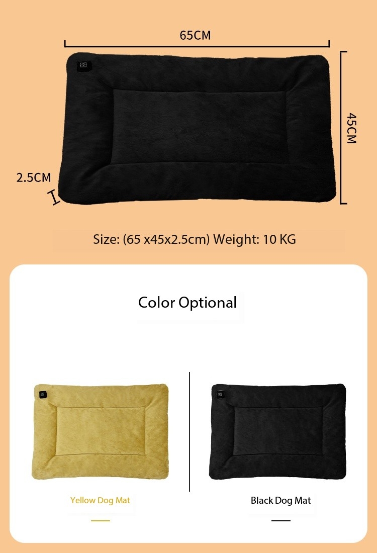 Orthopedic Dog Bed Waterproof Washable Heated Dog Pad