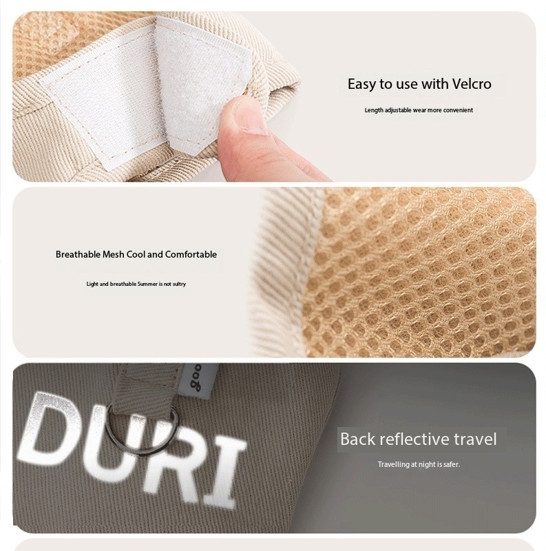 Velcro Tightly Stitched Solid Color Reflective Cat Harness Straps