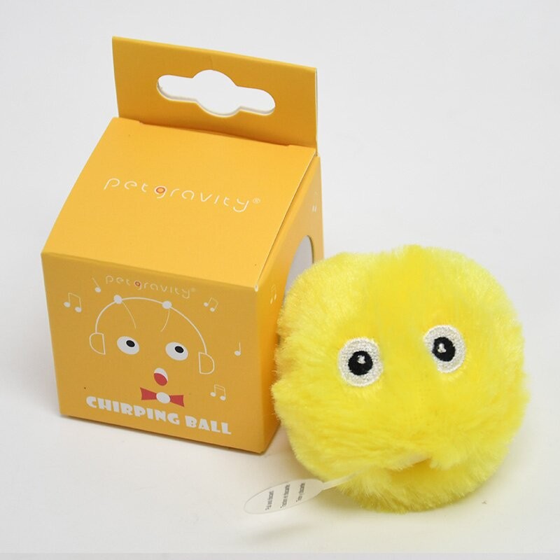 Intelligent Cat toy Self-Pleasure Relief Barking Ball Plush Funny Cat Toy Ball