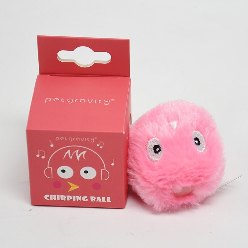 Intelligent Cat toy Self-Pleasure Relief Barking Ball Plush Funny Cat Toy Ball