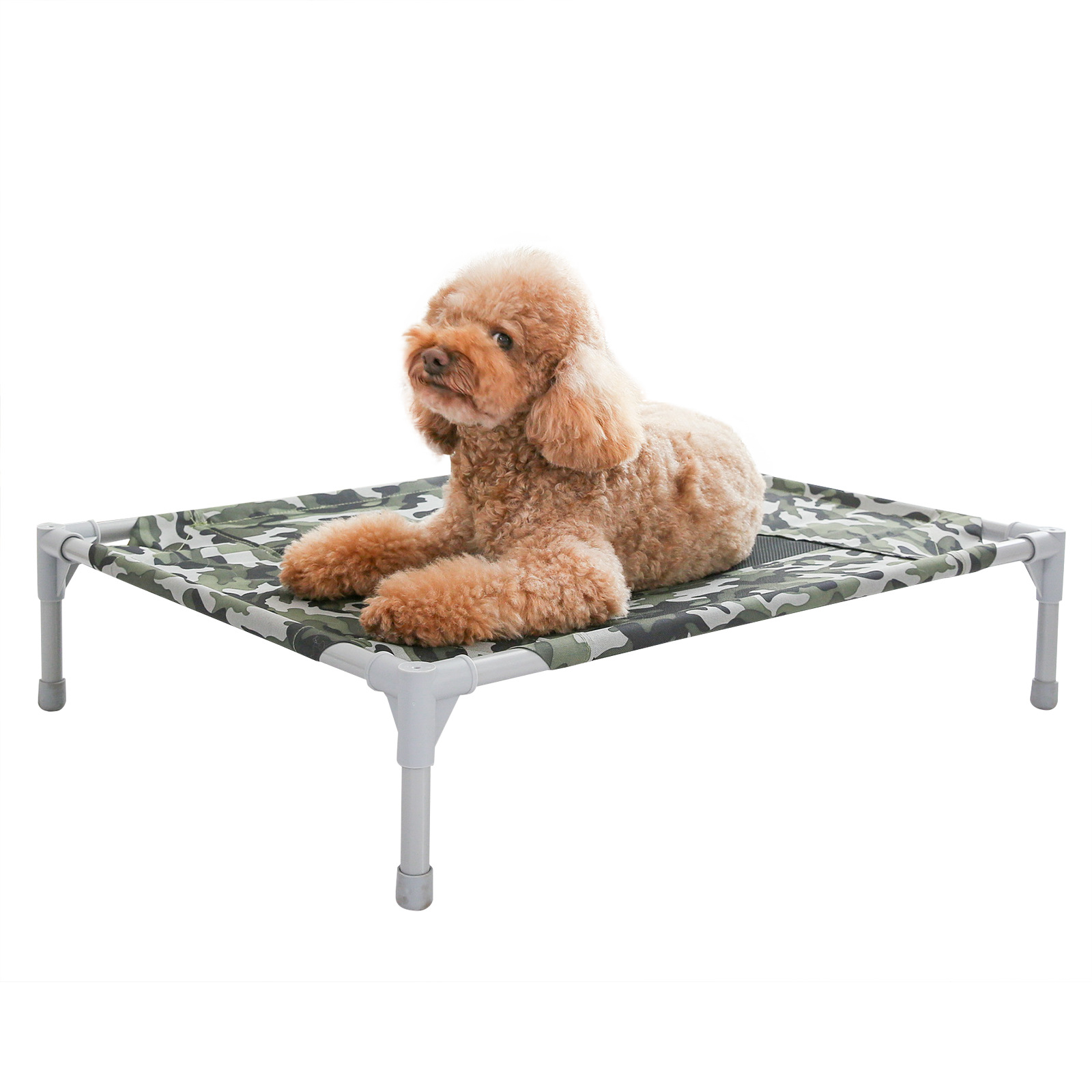 Off-The-Ground Camping Bed Elevated Pet Bed for Medium and Large Dogs