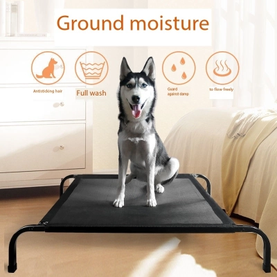 Hot Selling Breathable Removable Iron Frame Mesh Hanging Dog Bed 02