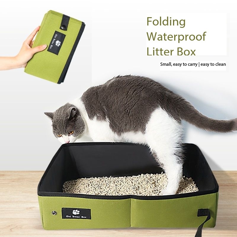 Travel Litter Box Portable Top Entry Litter Box