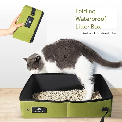 Travel Litter Box Portable Top Entry Litter Box 01