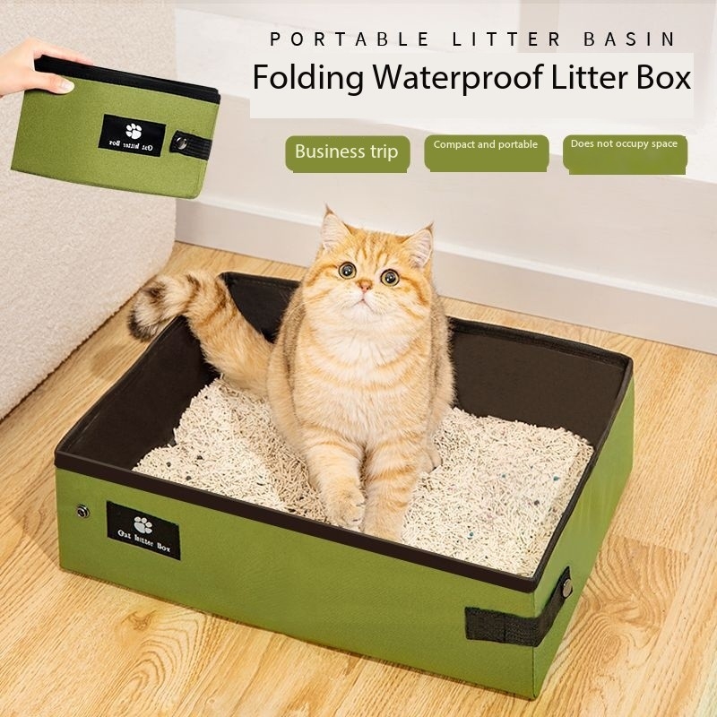 Travel Litter Box Portable Top Entry Litter Box