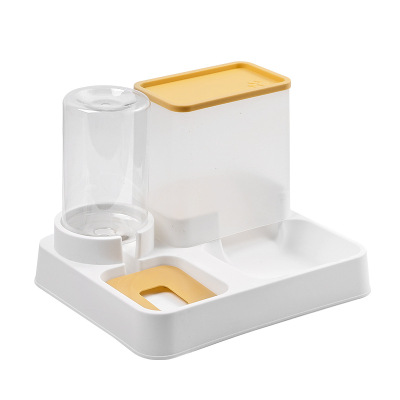 Automatic Cat Feeder And Water dispenser Double Cat Bowl Plastic  01