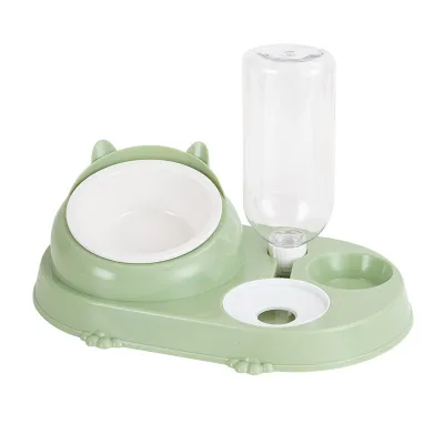 Cats Feeding Station Ceramic Cat Bowl Water And Food Dispenser  01