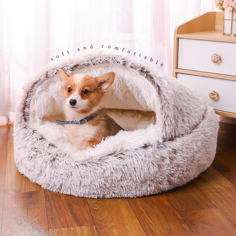Factory Wholesale Hot Selling Luxury Soft Plush Washable Pet Cat and Dog Kennel