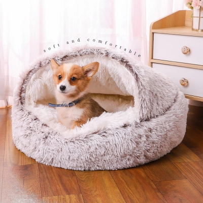 Factory Wholesale Hot Selling Luxury Soft Plush Washable Pet Cat and Dog Kennel 02