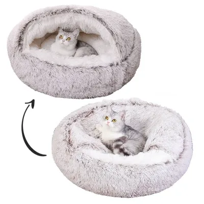Factory Wholesale Hot Selling Luxury Soft Plush Washable Pet Cat and Dog Kennel 01