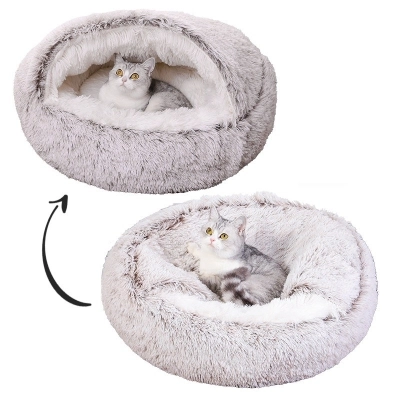 Factory Wholesale Hot Selling Luxury Soft Plush Washable Pet Cat and Dog Kennel 01