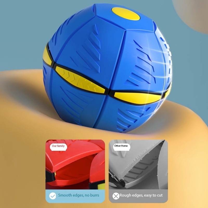 Disc Ball Dual-Purpose Elastic Step Ball Deformation Decompression Luminous Toy