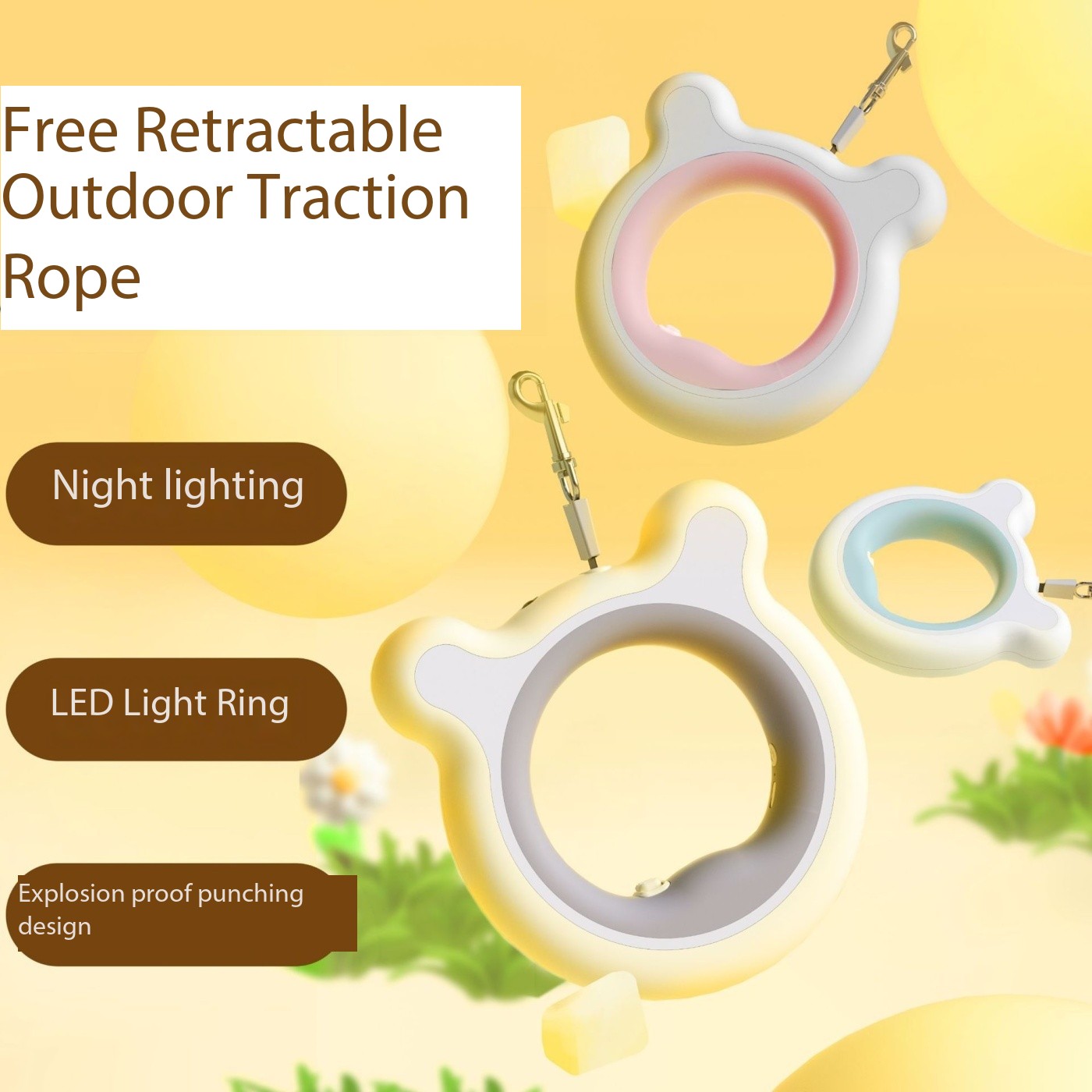 Best Hands Free Light up Pet Leash for Dogs And Cats