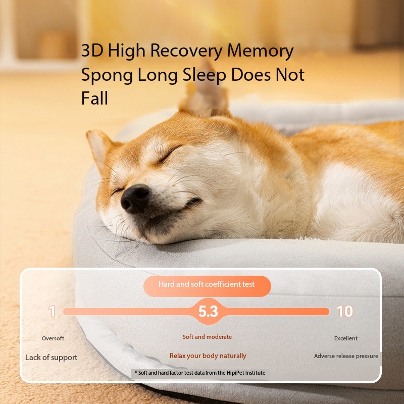 Heated Washable Memory Foam Dog Bed for Small Medium Large Cats Dogs Puppy