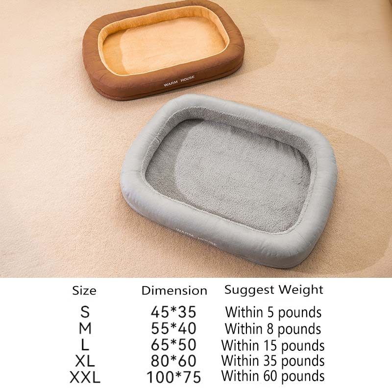 Heated Washable Memory Foam Dog Bed for Small Medium Large Cats Dogs Puppy