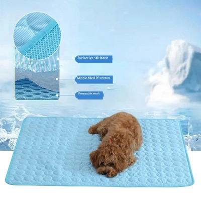 Ice Pad Pet Pad Large and Small Dogs and Cats Cooling Blanket Pet Sleeping 02
