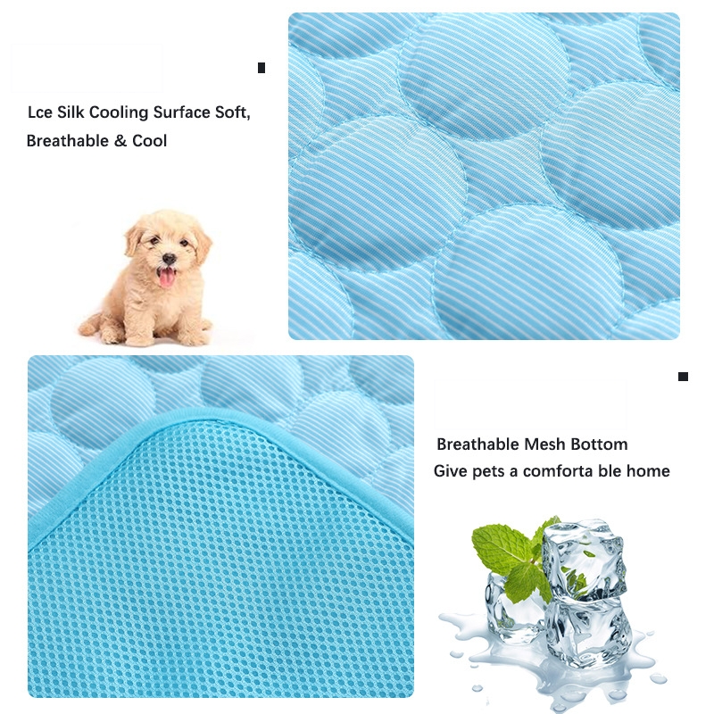 Ice Pad Pet Pad Large and Small Dogs and Cats Cooling Blanket Pet Sleeping
