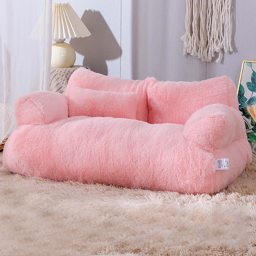 Large Soft Fur Dog Sofa Dog Couches for Large Dogs Cats