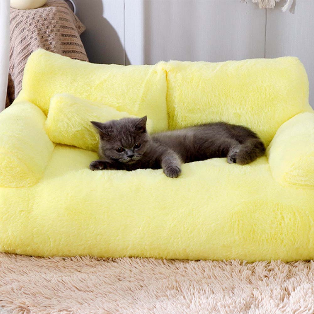 Large Soft Fur Dog Sofa Dog Couches for Large Dogs Cats