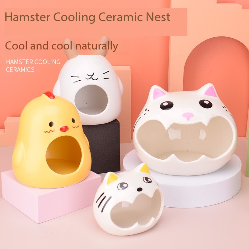 Cute Fashion Ceramic Hamster Nest Bed for Summer