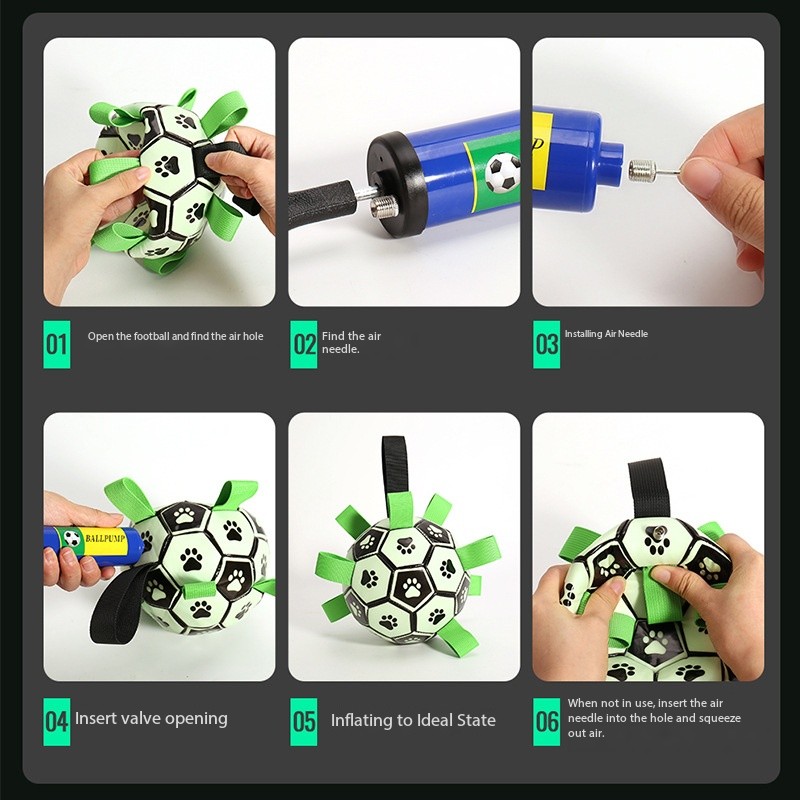 Lighted Interactive Pet Ball Pet Toy Dog Soccer Ball Dog Toy for Puppy, Dogs