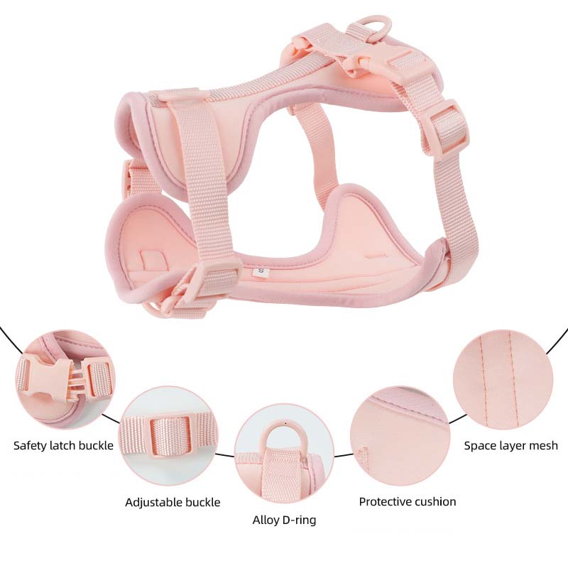 Large Dog Collar Harness and Leash Set for Small Medium Large Dogs and Cats