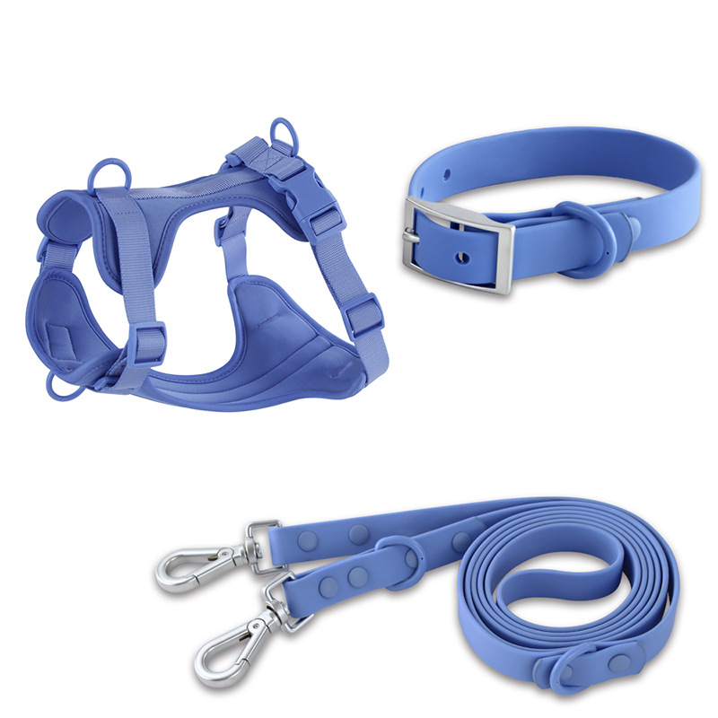 Large Dog Collar Harness and Leash Set for Small Medium Large Dogs and Cats