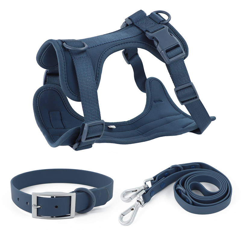 Large Dog Collar Harness and Leash Set for Small Medium Large Dogs and Cats