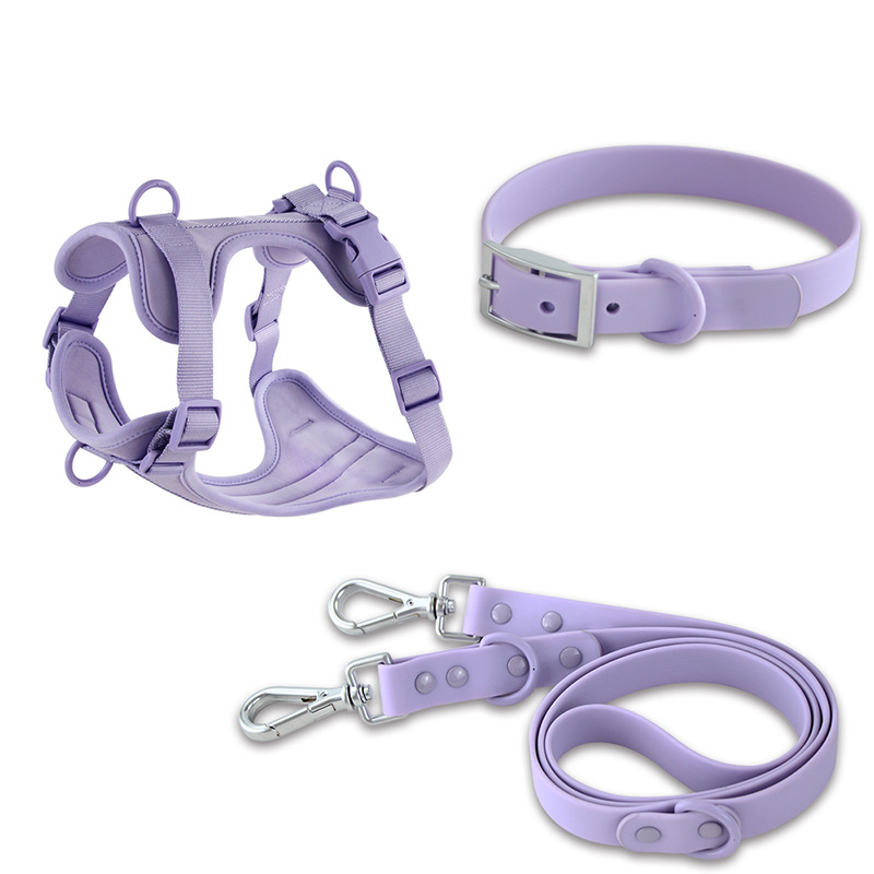 Large Dog Collar Harness and Leash Set for Small Medium Large Dogs and Cats