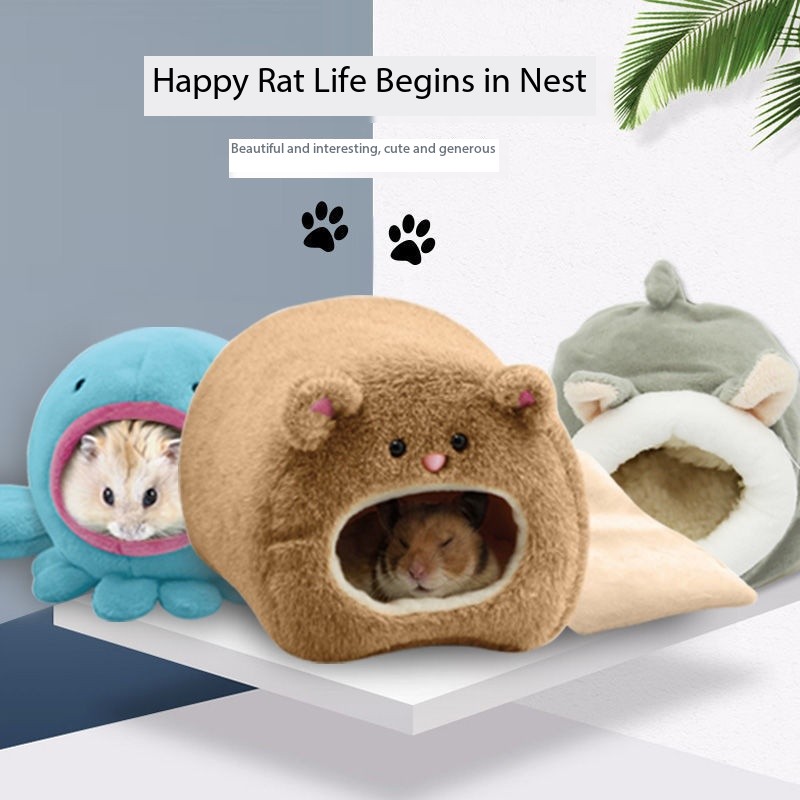 Top Sale Cute Hamster Nest Best for Hamsters, Parrots, Sugar Gliders, Squirrels, Flower Rats, Climbing Pets