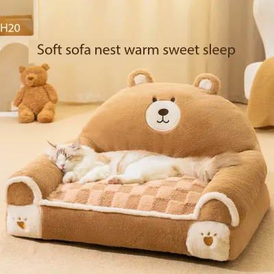 Soft Large Dog Sofa Dog Sofa Couch Dog Sofa Bed for Small Medium Large Dogs Cats 02