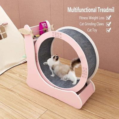 Large Cute Design Cat Treadmill Cat Exercise Running Fitness Wheel for Cats 01