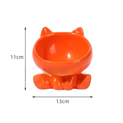 Ceramic Raised Cat Bowls Pet Bowl for Cats and Small Dogs 01