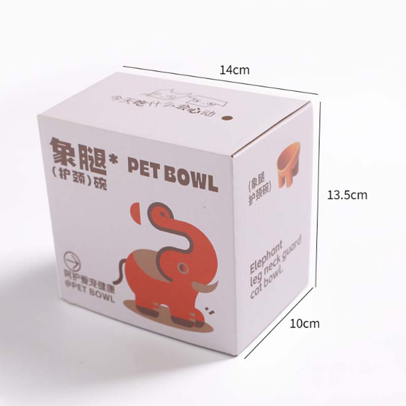 Raised Dog Bowls Dog Feeder Ceramic Pet Bowl with 3-legs for Cat and Dog