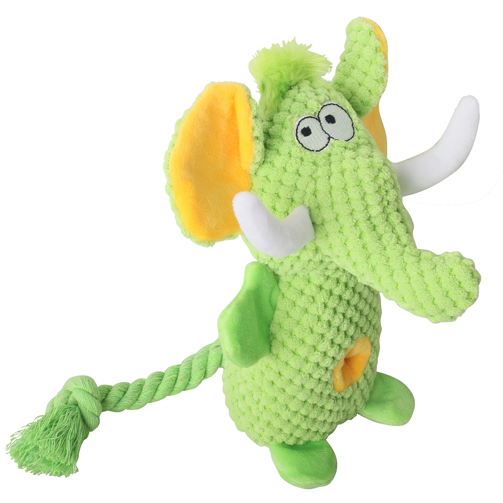 High Quality Sniffing Plush Hidden Food Multi-Color Elephant Shaped Squeaky Dog Chew Toy