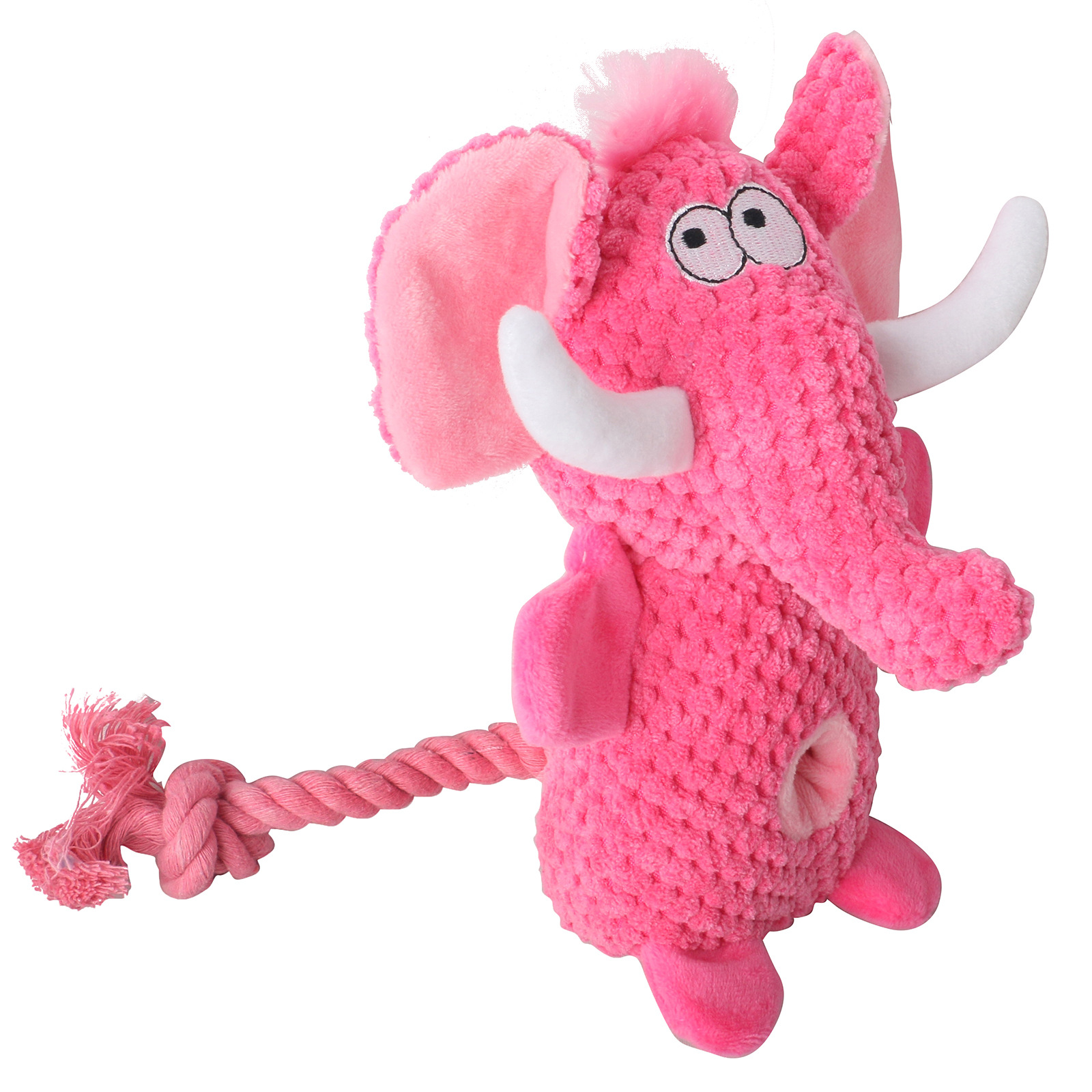 High Quality Sniffing Plush Hidden Food Multi-Color Elephant Shaped Squeaky Dog Chew Toy