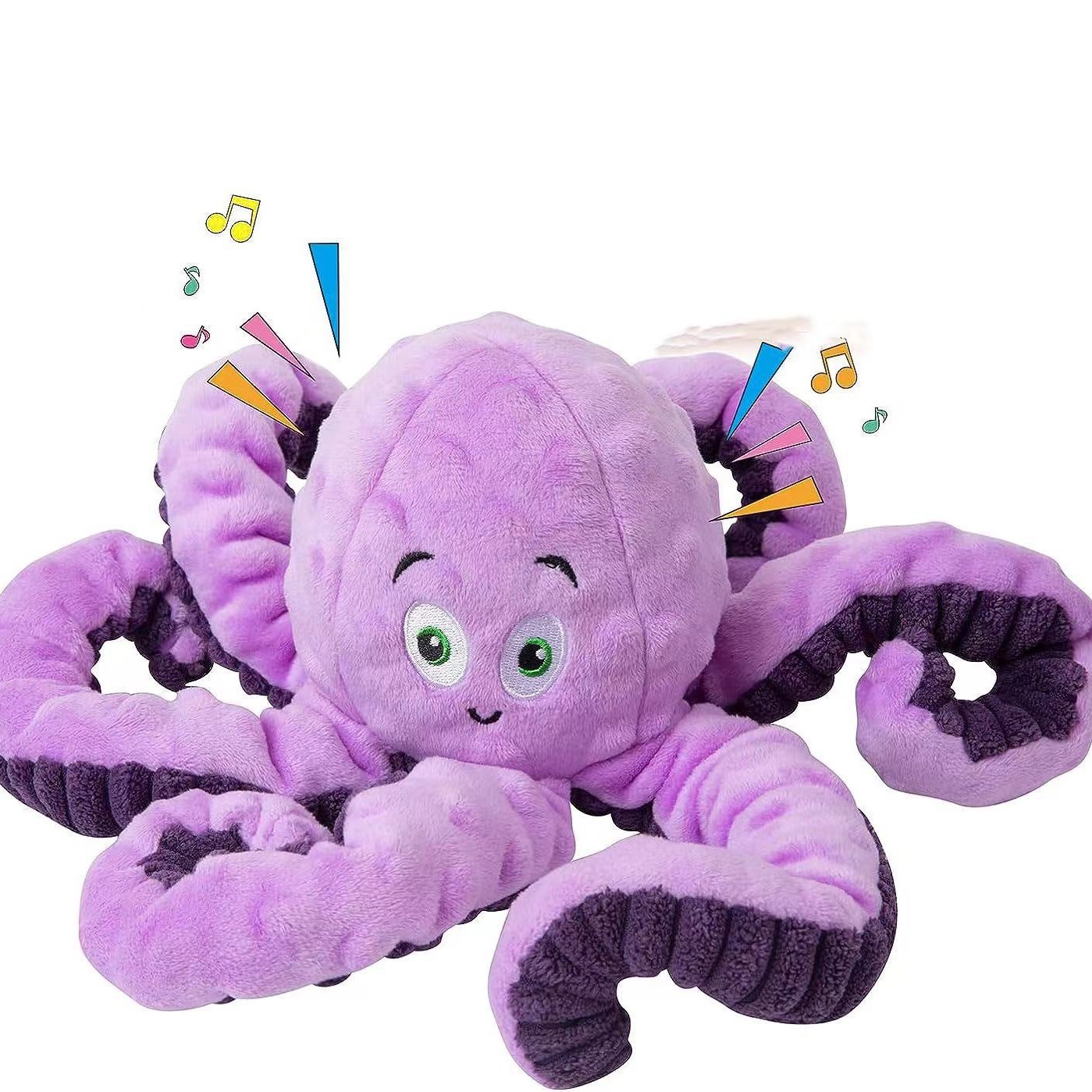 Hot Selling Squeaky Dog Chew Plush Octopus Toy to Relieve Boredom