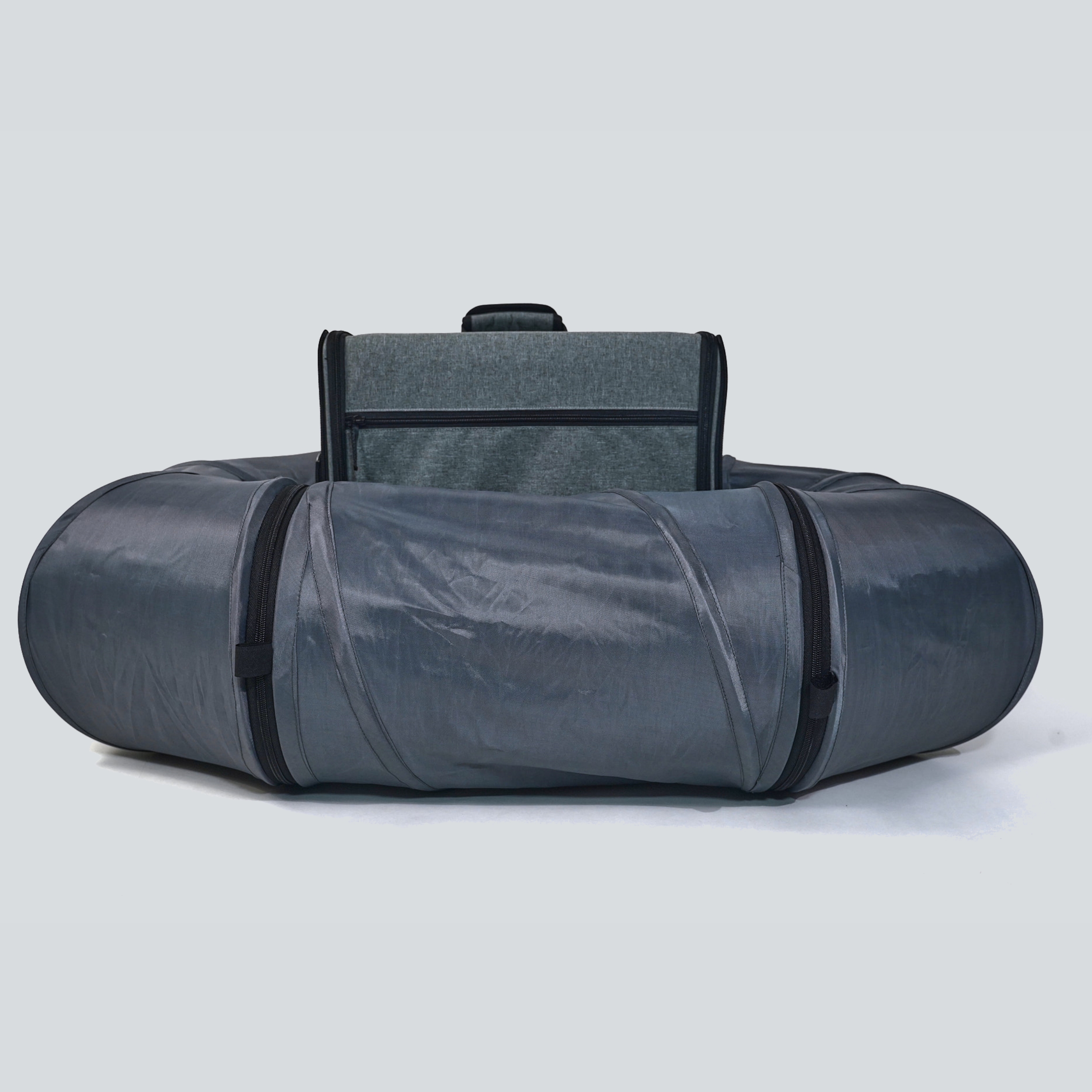 Cat Dog Travel Tunnel Bag Gray