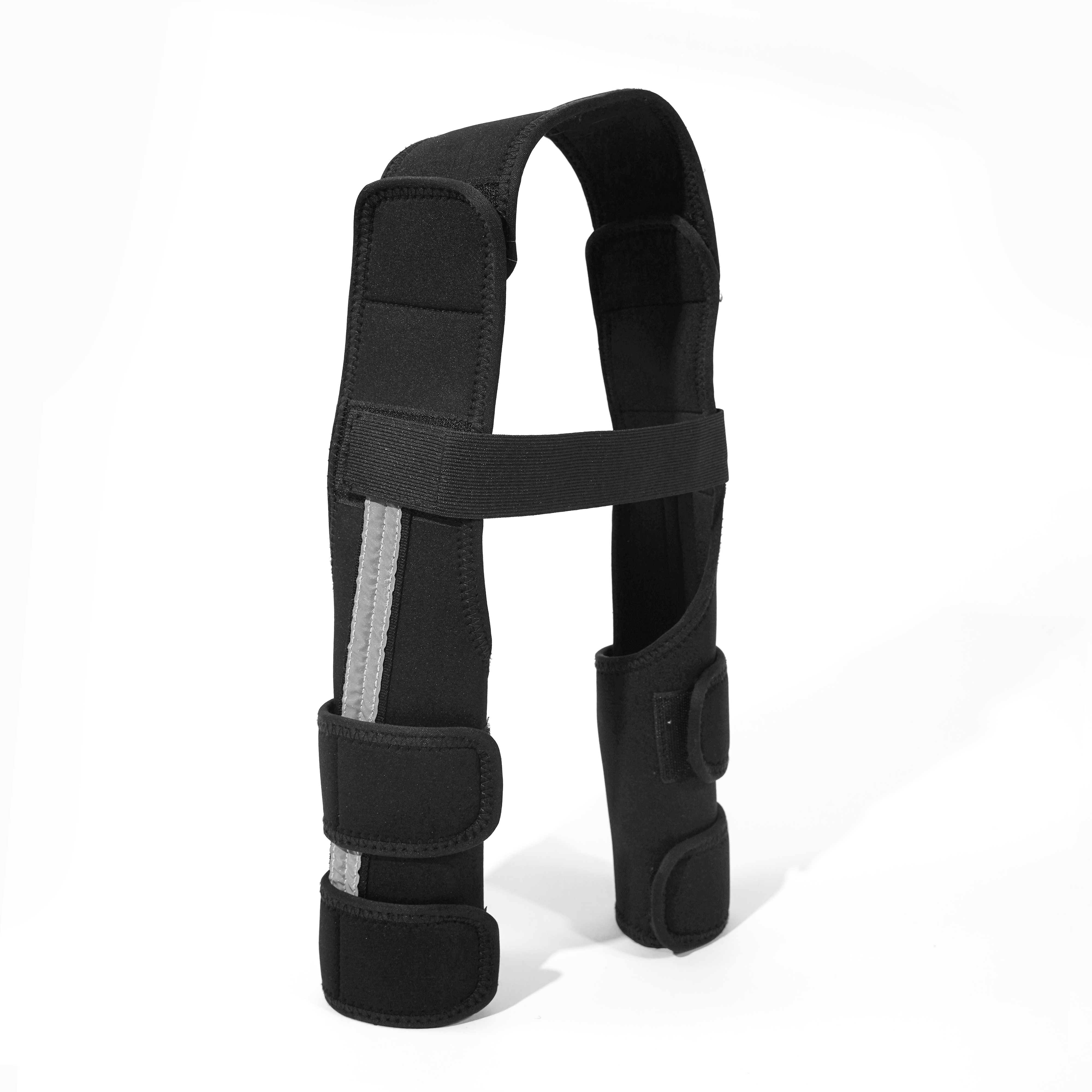 Reflective and Supportive Strips Dog Front Leg Arthritis Brace Red