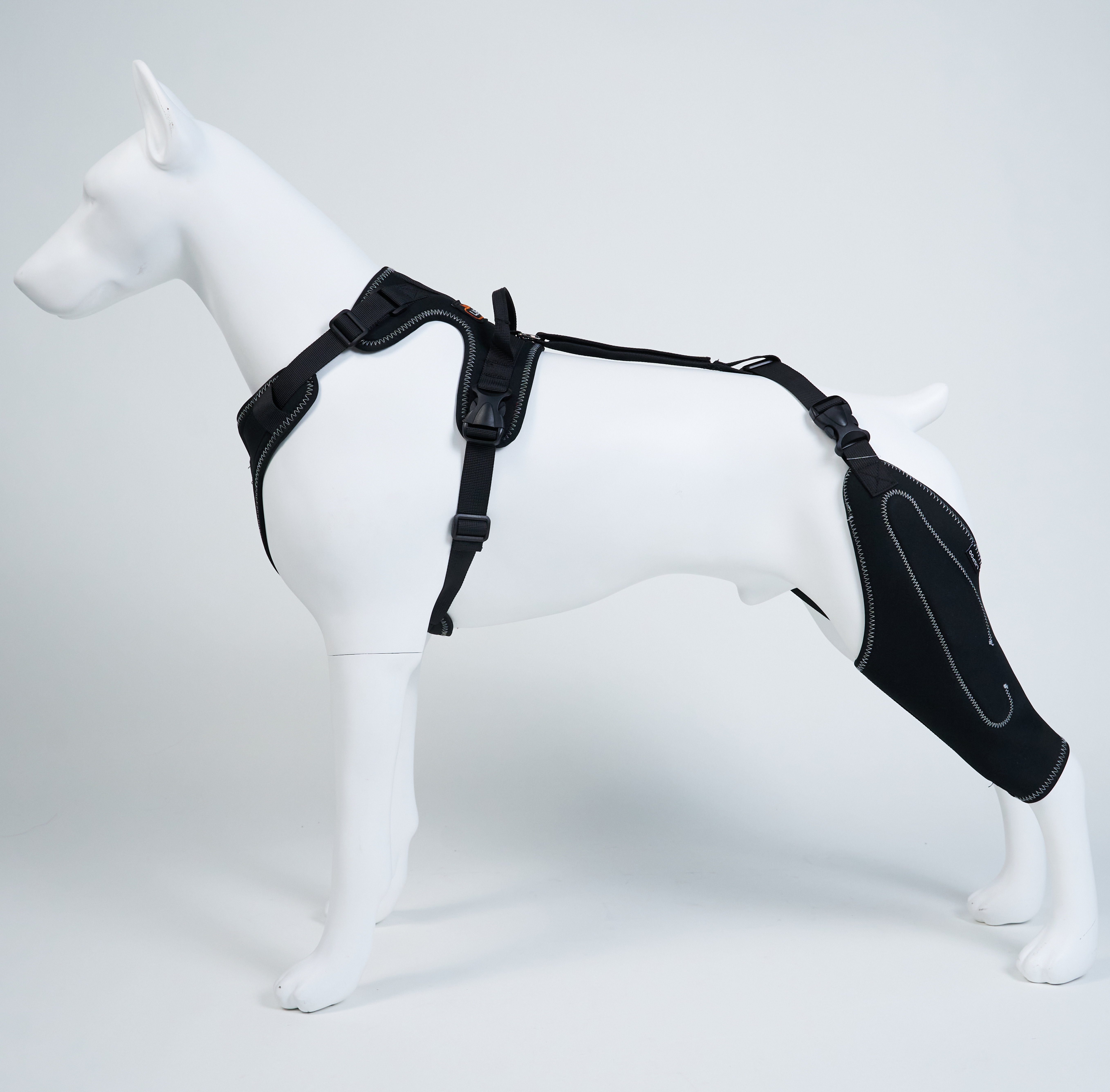 Classic Upgrade Dog Knee Brace with Hinge Single Leg