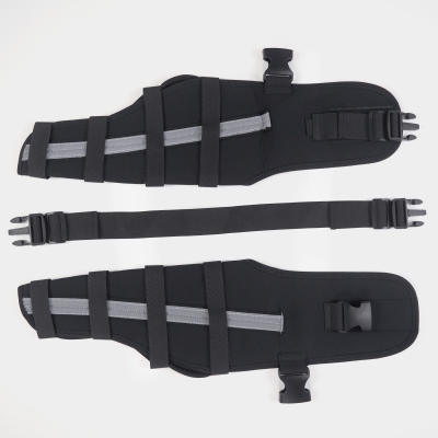 Reflective and Supportive Strips Dog Hind Leg Arthritis Brace Red 02