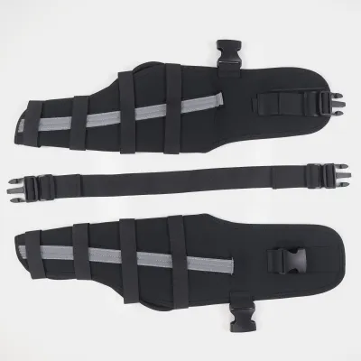 Reflective and Supportive Strips Dog Hind Leg Arthritis Brace Red 02