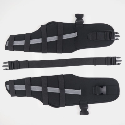 Reflective and Supportive Strips Dog Hind Leg Arthritis Brace Red 02